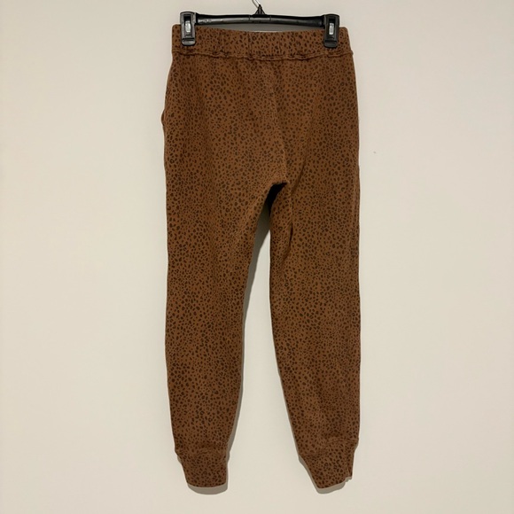 Abercrombie & Fitch Brown Leopard Print Joggers - Picture 3 of 7